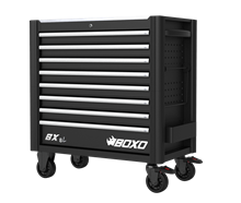 BOXO BX8L Gereedschapwagen 8 lades, Zwart