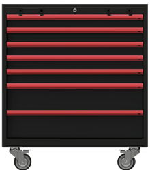 Gereedschapswagen 7 laden m rode Hgreep